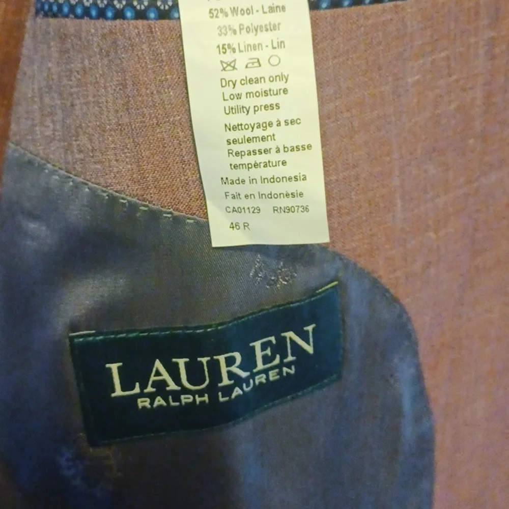 Men's Lauren Ralph Lauren Mulberry Suit - Picture 3 of 12